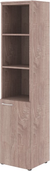 Шкаф колонка с глухой малой дверью (R) и топом WHC 42.5(R) Дуб Сонома 432х432х1949 WAVE оптом