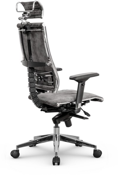 Кресло METTA Y 4D Free серый велюр оптом