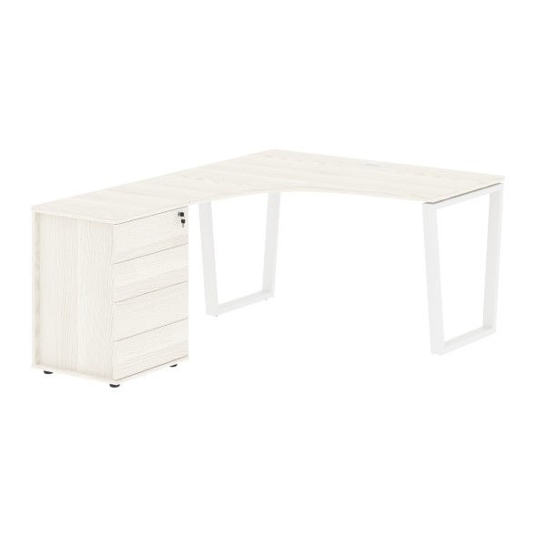 Стол эргономичный с тумбой EVCET 1318(L) 1360х1880х750 EDIS оптом