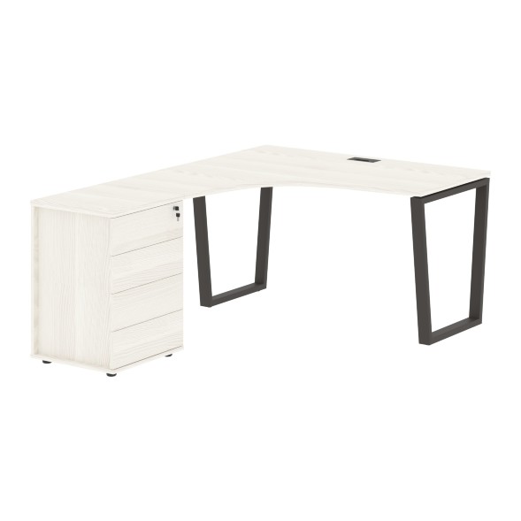 Стол эргономичный с тумбой EVCET 1318(L) 1360х1880х750 EDIS оптом