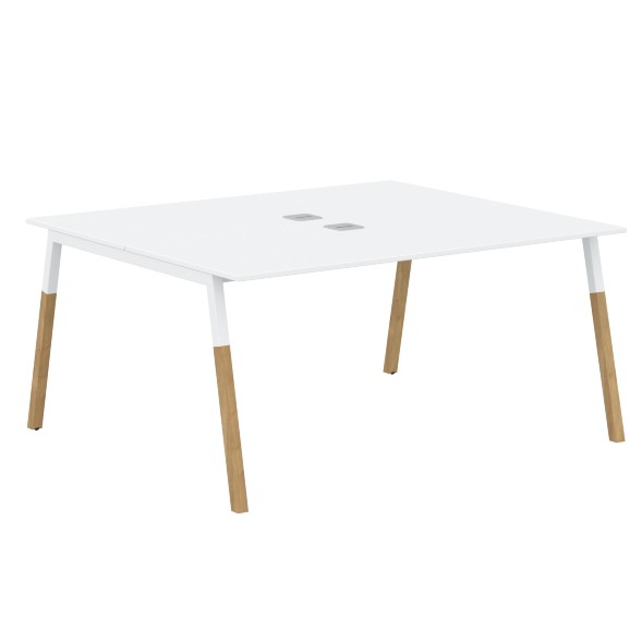 Стол FWST 1513 Белый премиум/Белый-Бук 1580х1370х733 FORTA оптом