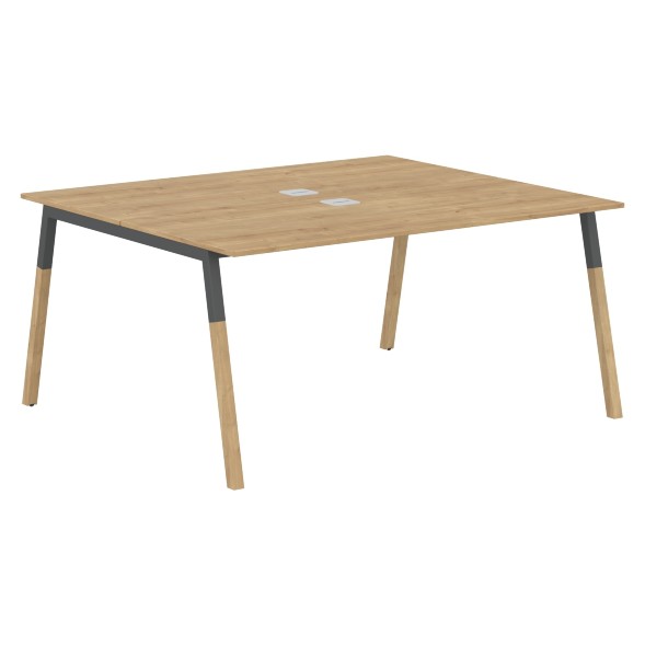 Стол FWST 1513 Белый премиум/Белый-Бук 1580х1370х733 FORTA оптом