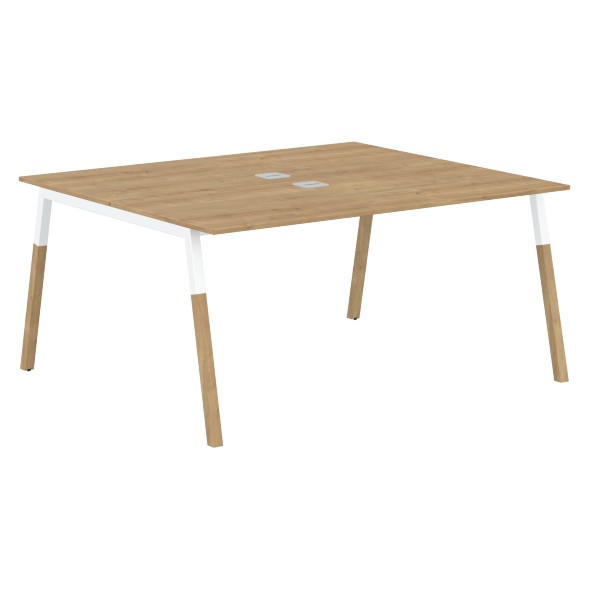 Стол FWST 1513 Белый премиум/Белый-Бук 1580х1370х733 FORTA оптом