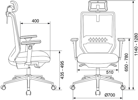Кресло руководителя Бюрократ MC-W612N-H темно-серый оптом