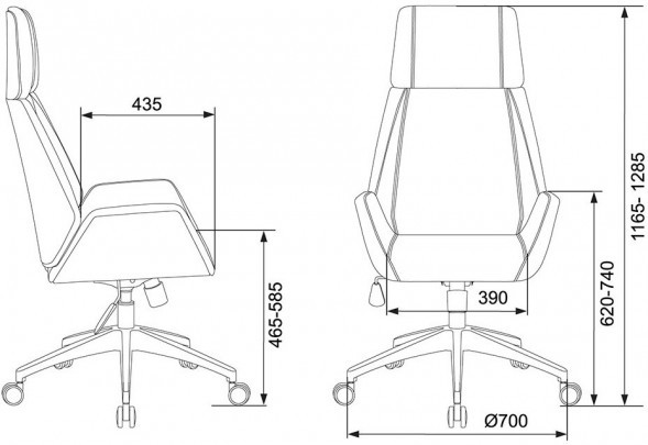 Кресло руководителя Бюрократ _OPTIMUM/BLACK  оптом