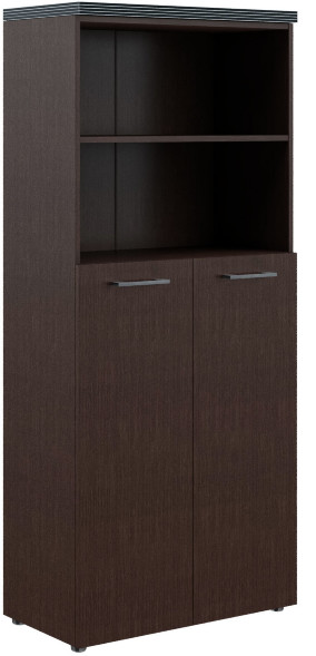 Шкаф с глухими средними дверьми и топом THC 85.6 Венге Магия 854х452х1968 оптом