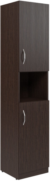 Шкаф колонка с 2-мя глухими малыми дверьми SR-5U.4(R) Легно темный 386х375х1815 оптом