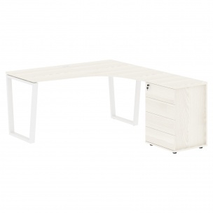 Стол эргономичный с тумбой EVCET 1518(R) 1560х1880х750 EDIS