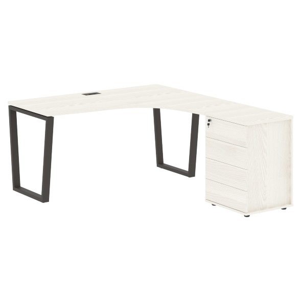 Стол эргономичный с тумбой EVCET 1518(R) 1560х1880х750 EDIS оптом