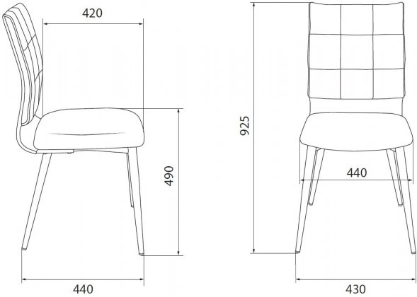 Комплект стульев Бюрократ KF-GREEN_2  (2 шт.) оптом