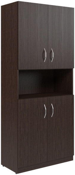 Шкаф с 2-мя комплектами глухих малых дверей SR-5W.4 Легно темный 770х375х1815 оптом