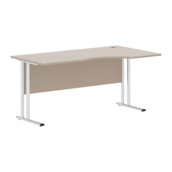 Стол эргономичный СА-1M(R) Клен*/серебро 1600х900х755 IMAGO-M оптом