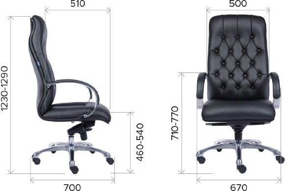 Кресло Everprof Monaco Экокожа Черный оптом