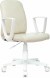 Кресло Бюрократ CH-W327 слоновая кость OR-10 эко.кожа крестов. пластик пластик белый оптом