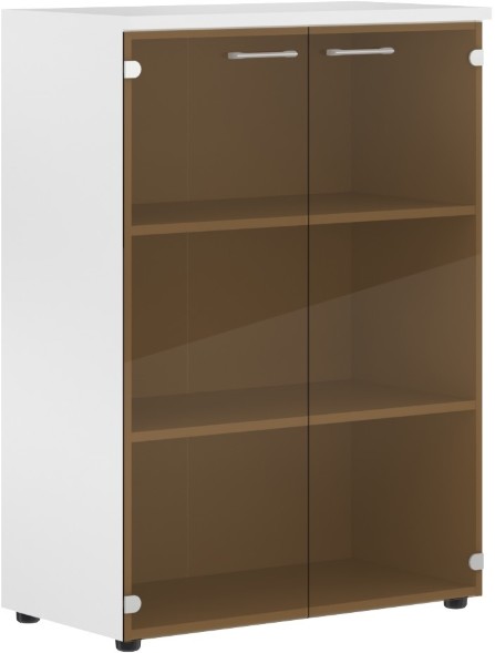 Шкаф со стеклянными дверьми и топом XMC 85.2 Белый 856х432х1190 XTEN оптом