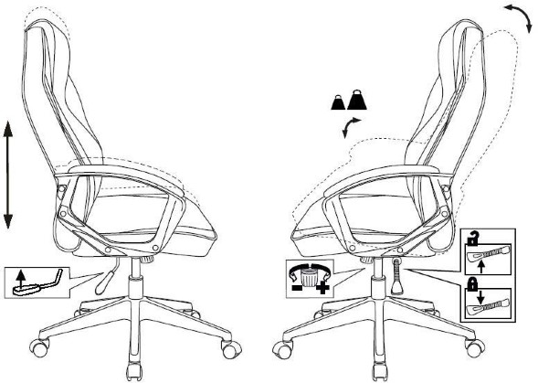 Кресло игровое Zombie Hero ткань оптом