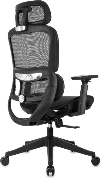 Кресло руководителя Бюрократ 831 черный сетка с подголов. крестов. пластик оптом