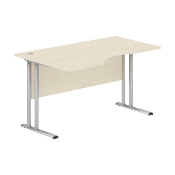 Стол эргономичный СА-2M(L) Клен*/серебро 1400х900х755 IMAGO-M оптом