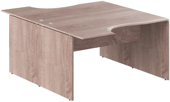 Стол 2-х местный эргономичный W2CET 149.3 Дуб Сонома 1400х1806х750 WAVE оптом