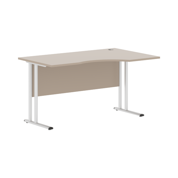 Стол эргономичный СА-2M(R) Клен*/серебро 1400х900х755 IMAGO-M оптом