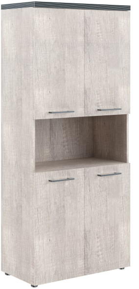 Шкаф с 2-мя комплектами глухих малых дверей и топом THC 85.4 Дуб Каньон 854х452х1968 оптом
