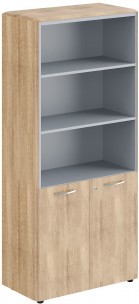 Шкаф с замком на глухих малых дверях и обвязкой DHC 85.5(Z) Дуб Каньон 892х470х1950