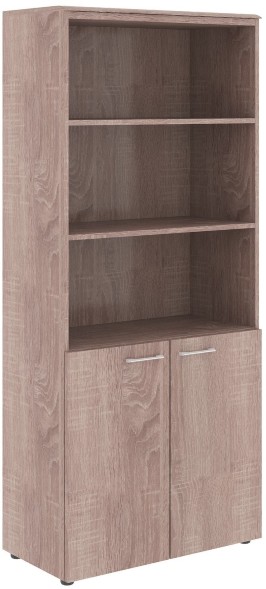 Шкаф с 1 комплектом глухих малых дверей и топом WHC 85.5 Дуб Сонома 856х432х1949 WAVE оптом