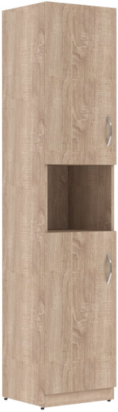 Шкаф колонка с 2-мя глухими малыми дверьми SR-5U.4(L) Дуб Сонома светлый 386х375х1815 оптом
