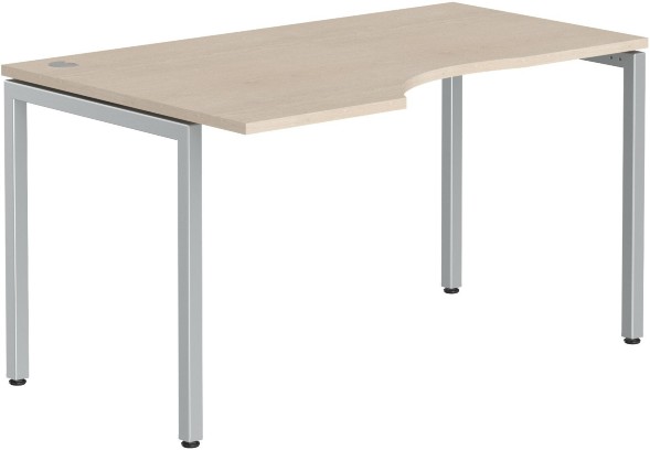 Стол эргономичный XSCET 149(L) Бук Тиара/Алюминий 1400х900х750 оптом