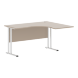 Стол эргономичный СА-3M(R) Клен*/серебро 1400х1200х755 IMAGO-M оптом