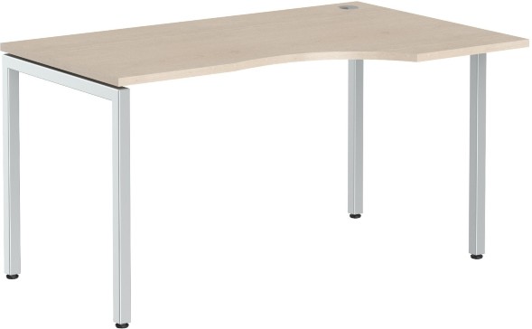 Стол эргономичный XSCET 149(R) Бук Тиара/Алюминий 1400х900х750 оптом