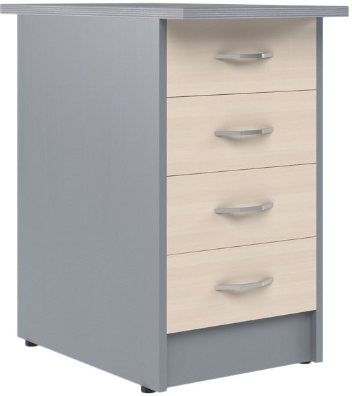 Тумба приставная ТП-4.2 Беларусь Клен/Металлик 412*720*755 оптом