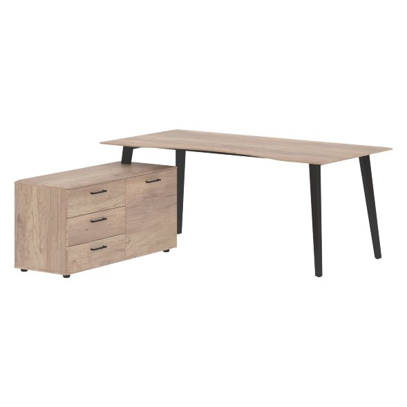 Стол руководителя с тумбой JCT 1818(L) 1800х1800х750 JAY оптом