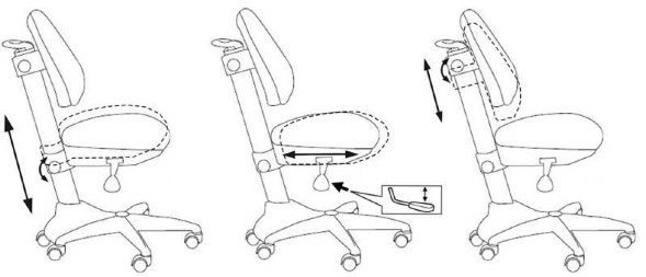 Детское кресло Бюрократ KD-2 однотонный оптом