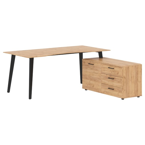 Стол руководителя с тумбой JCT 1818(R) 1800х1800х750 JAY оптом