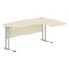 Стол эргономичный СА-4M(R) Клен*/серебро 1600х1200х755 IMAGO-M оптом