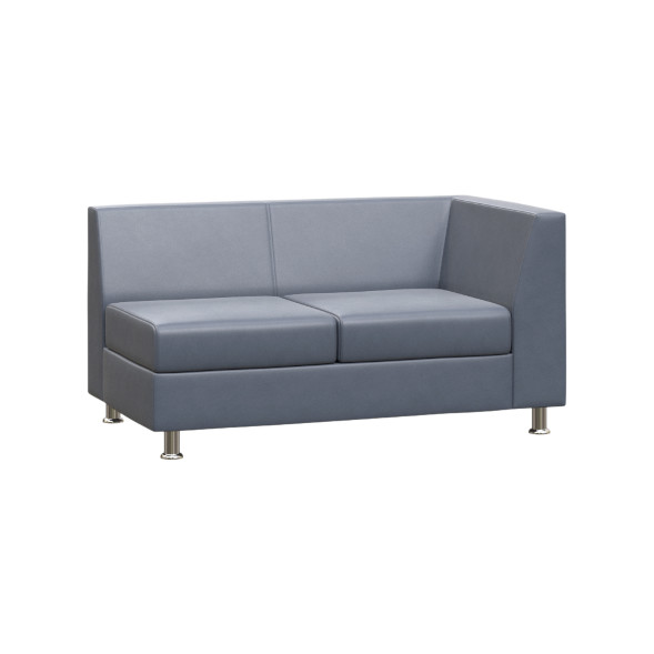 Прайм Секция с подлокотником двухместная левая PR.SP-2 (L) 1300*770*720 оптом