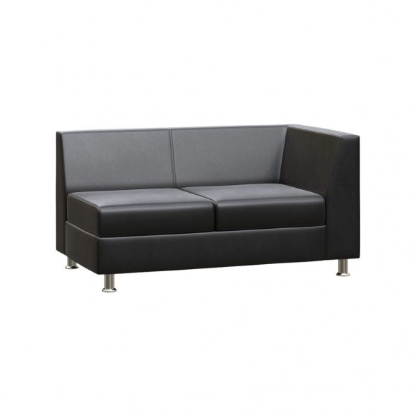 Прайм Секция с подлокотником двухместная левая PR.SP-2 (L) 1300*770*720 оптом