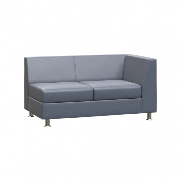 Прайм Секция с подлокотником двухместная левая PR.SP-2 (L) 1300*770*720 оптом