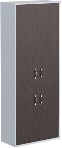 Шкаф с глухими средними и малыми дверми СТ-1.3 Венге Магия/Металлик 770*365*1975 оптом