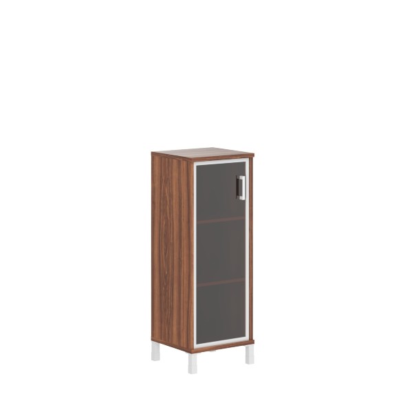 Шкаф-колонка средняя со стеклянной дверью в AL-рамке B 421.7(L) 475х450х1286 BORN оптом