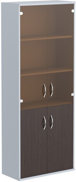 Шкаф комбинированный СТ-1.2 Венге Магия/Металлик 770*365*1975 IMAGO оптом