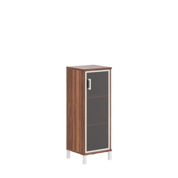 Шкаф-колонка средняя со стеклянной дверью в AL-рамке B 421.7(R) 475х450х1286 BORN оптом