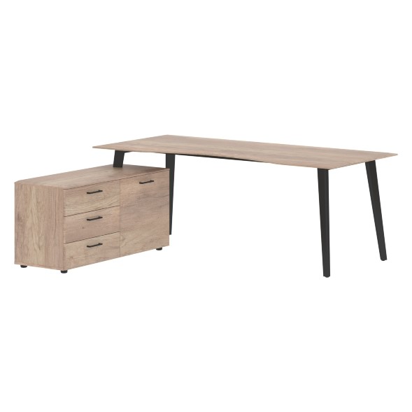 Стол руководителя с тумбой JCT 2018(L) 2000х1800х750 JAY оптом