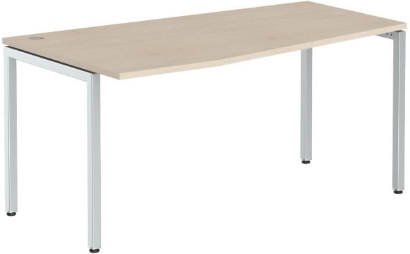 Стол эргономичный XSCT 169(L) Бук Тиара/Алюминий 1600х900х750 оптом