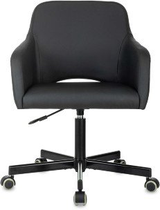 Кресло Бюрократ CH-380M черный эко.кожа крестов. металл