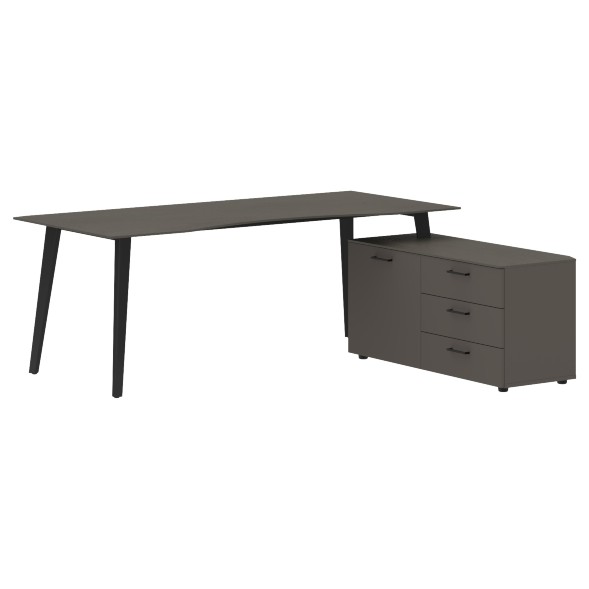 Стол руководителя с тумбой JCT 2018(R) 2000х1800х750 JAY оптом