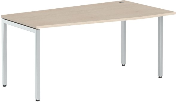Стол эргономичный XSCT 169(R) Бук Тиара/Алюминий 1600х900х750 оптом
