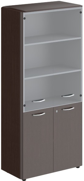 Шкаф комбинированный с замком в дверях малых и обвязкой DHC 85.2(Z) Венге Магия 892х470х1950 оптом