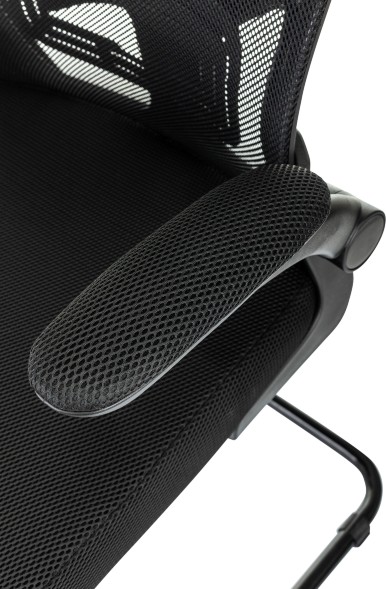 Кресло Бюрократ MC-109 черный TW-01 TW-11 сетка/ткань полозья металл черный оптом